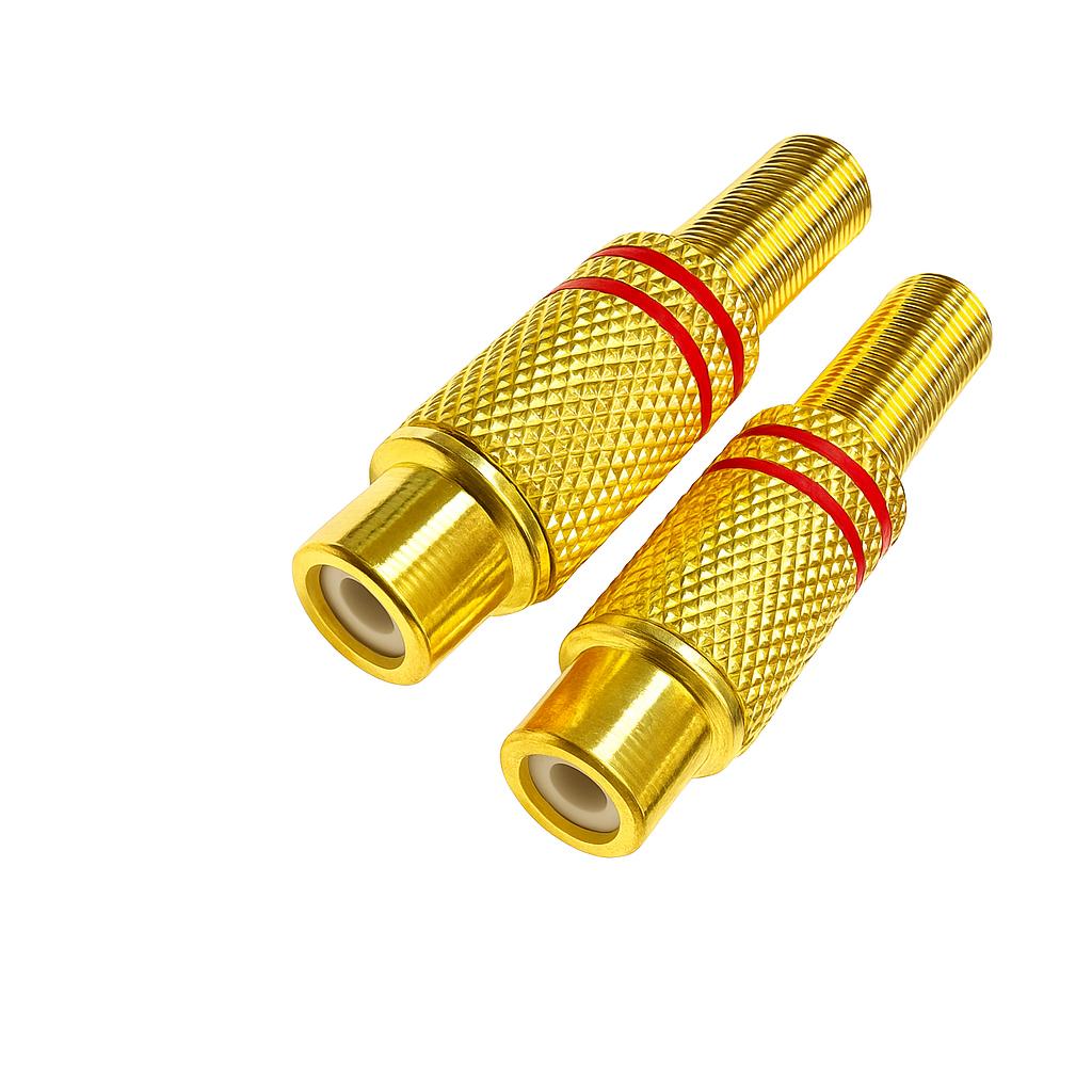 Gold RCA Dişi Konnektör (Çift)